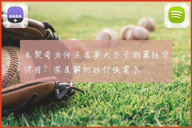 东契奇为何点名要大个子侧翼防守悍将？深度解析独行侠需求